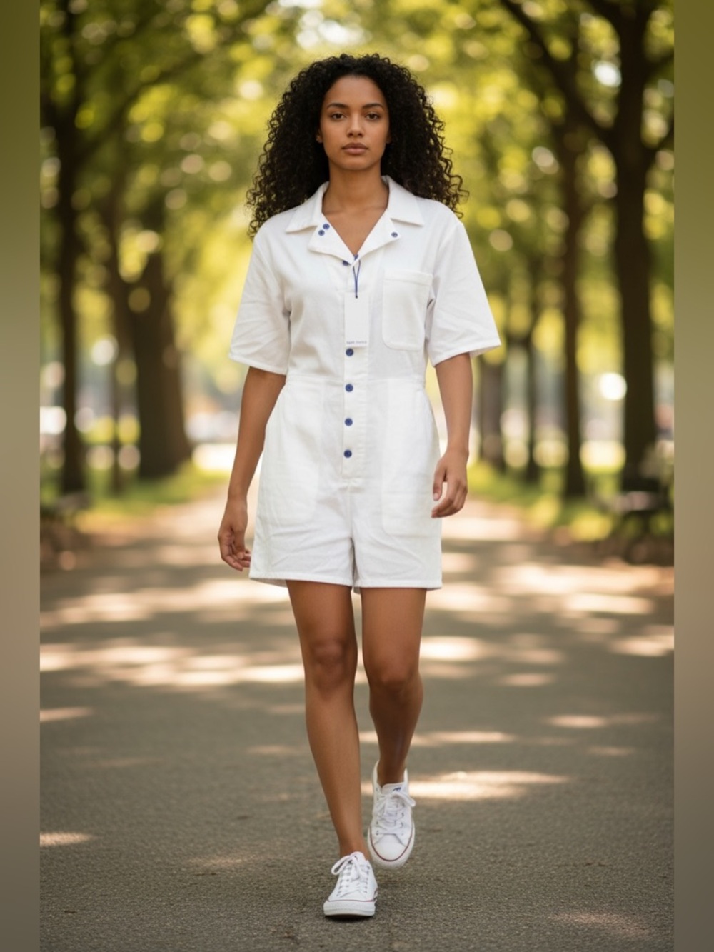 Rivet Utility Diva Romper NWT